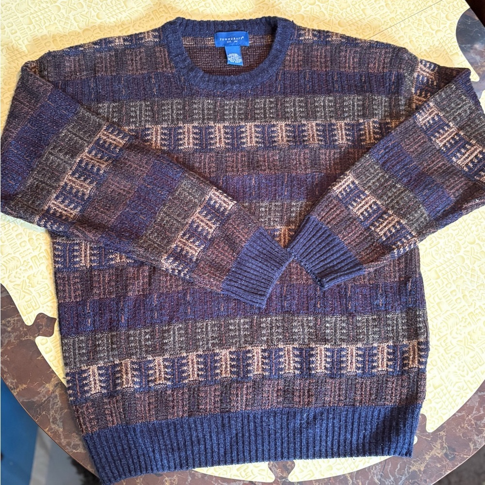 Vintage Towncraft Multicolor Crewneck Sweater